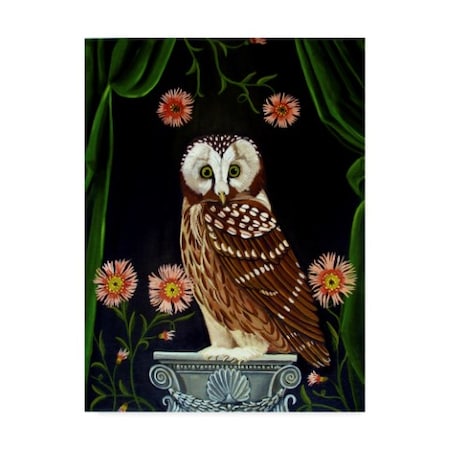 Trademark Fine Art Catherine A Nolin 'Owl Guardian Print' Canvas Art, 35x47 ALI39346-C3547GG